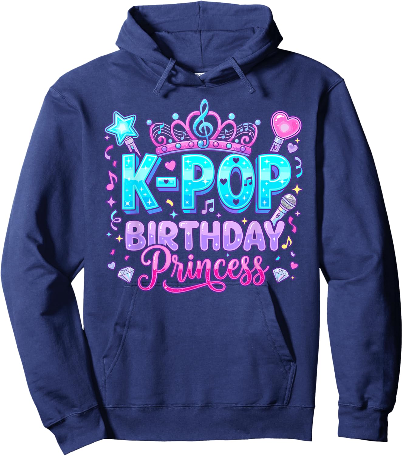 K-Pop Birthday Princess Hoodie - Hoodie | Navy