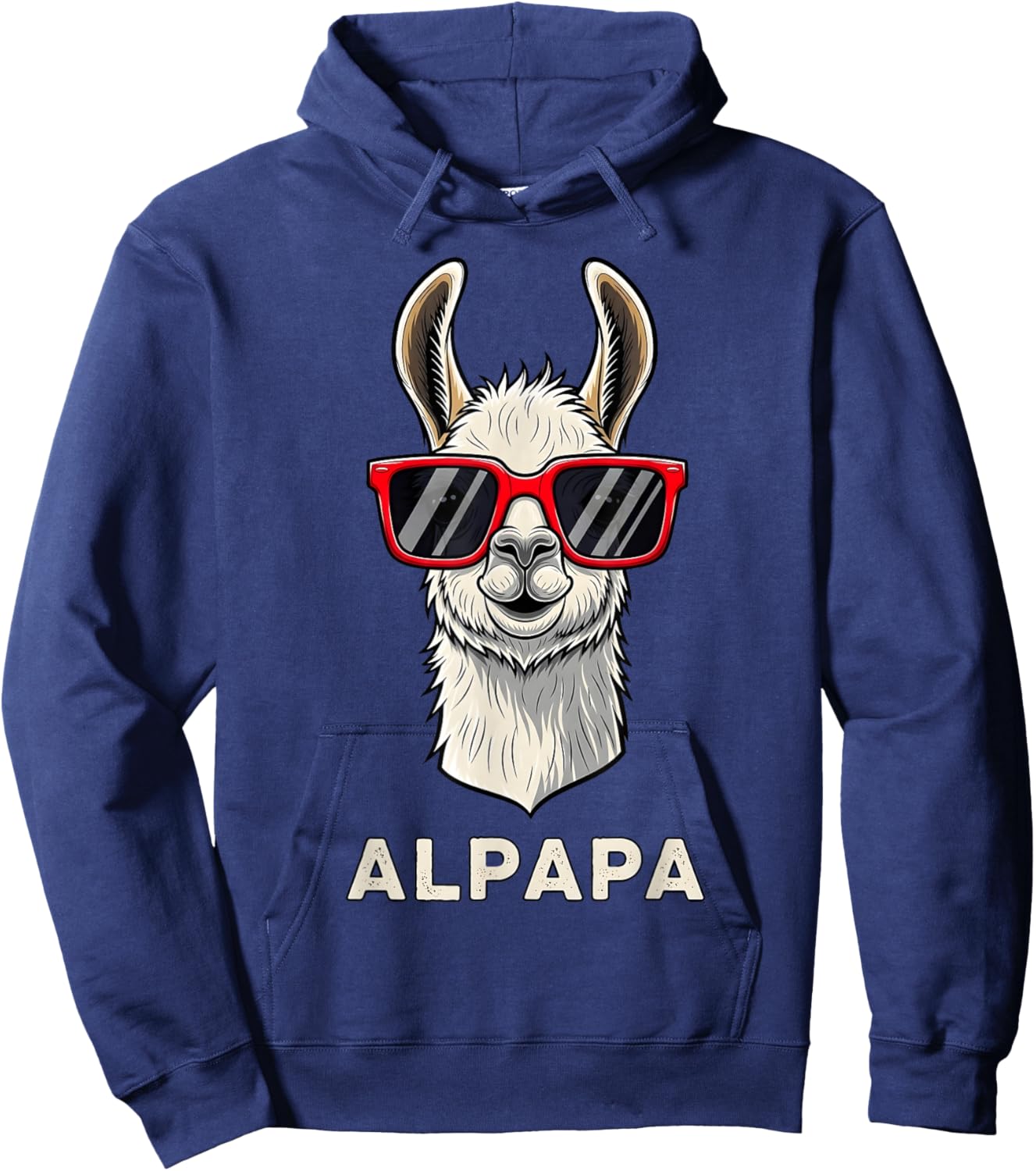 Lustiges Alpaka Dad Design zum Vatertag Hoodie - Hoodie | Navy