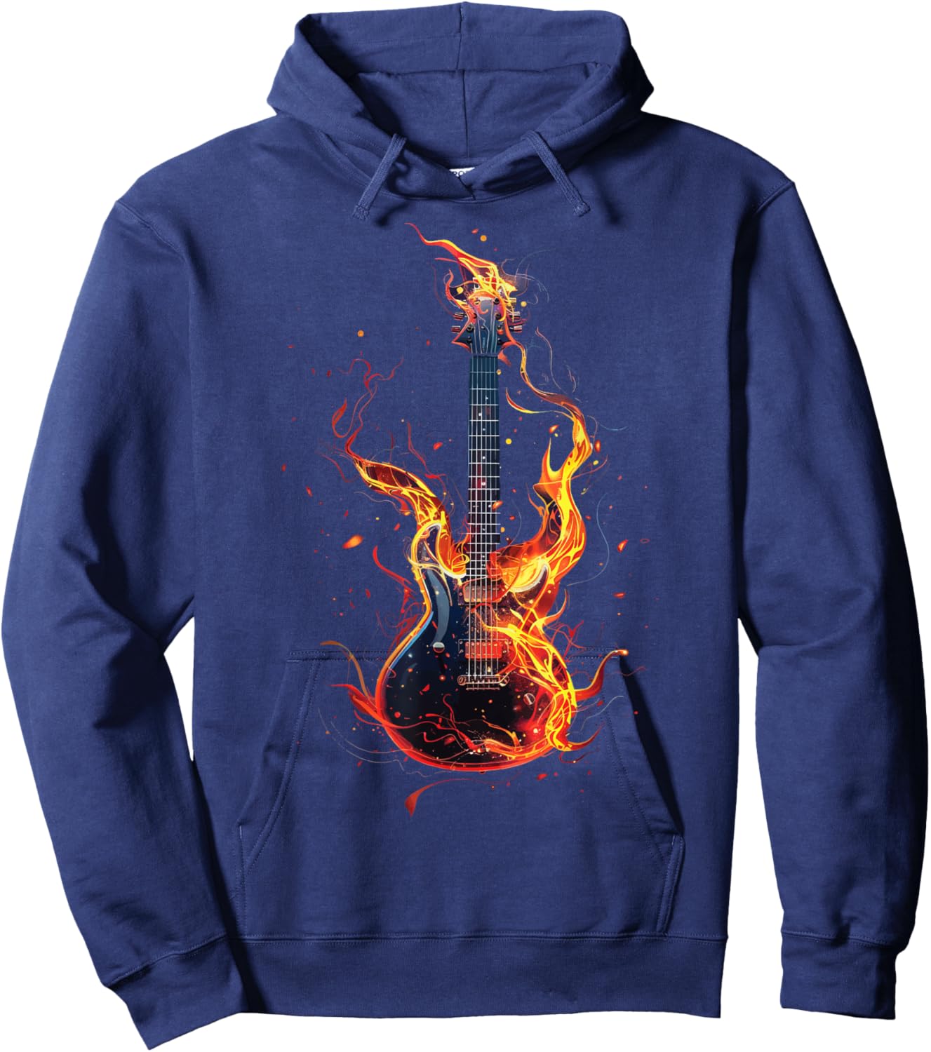Guitar Guitars Player Guitarist Hoodie - Hoodie | Navy