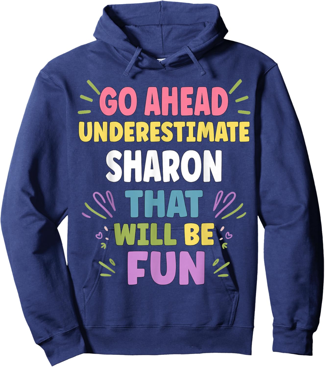 Sharon Personalized Women's Gift Custom Sharon Hoodie - Hoodie | Navy