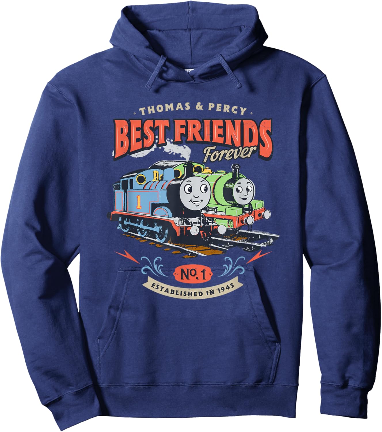 Thomas & Friends - Thomas & Percy Best Friends Forever Hoodie - Hoodie | Navy