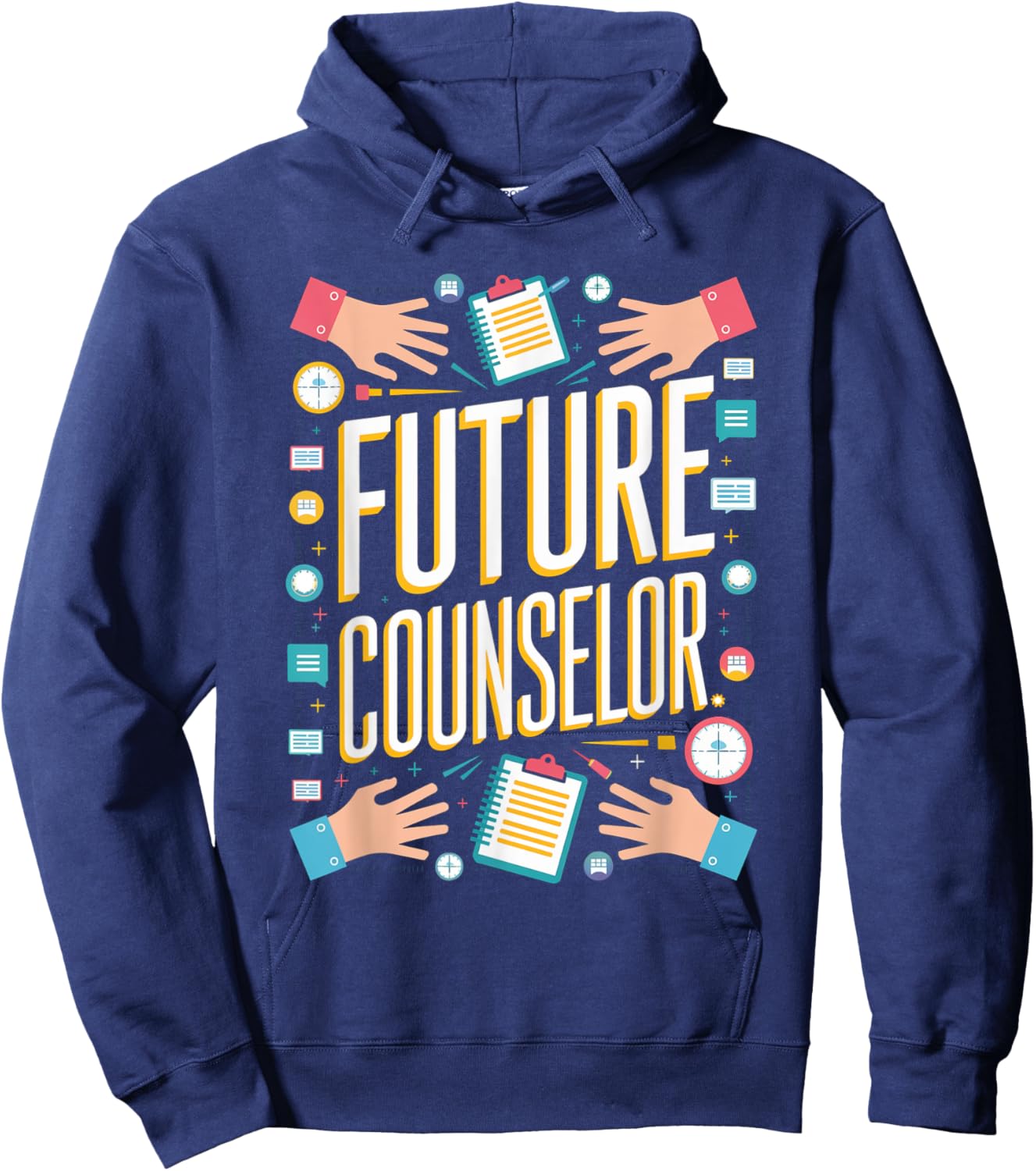 Future Counselor Graduation School Toddler Kids Women Men Hoodie - Hoodie | Navy