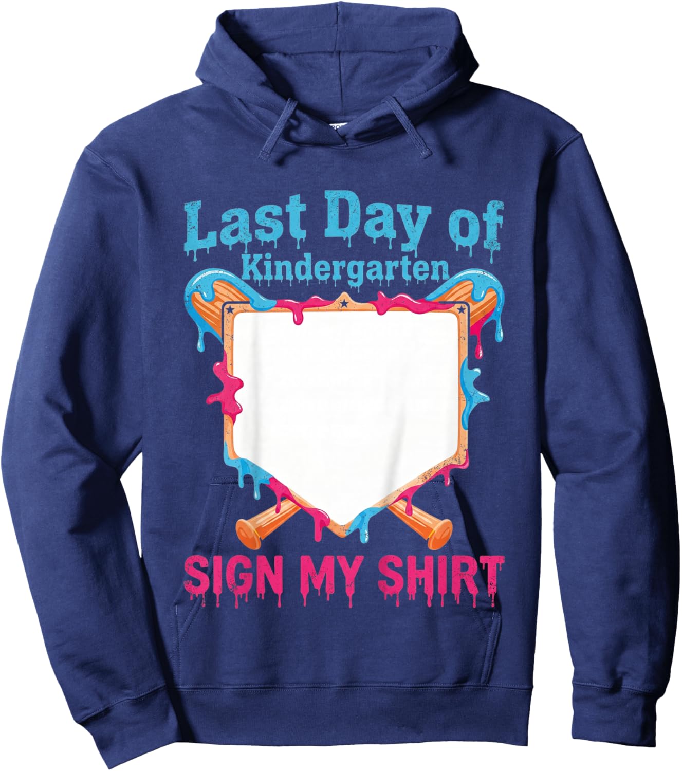 Autograph Graduation 2026 Last Day of Kindergarten Sign My Hoodie - Hoodie | Navy