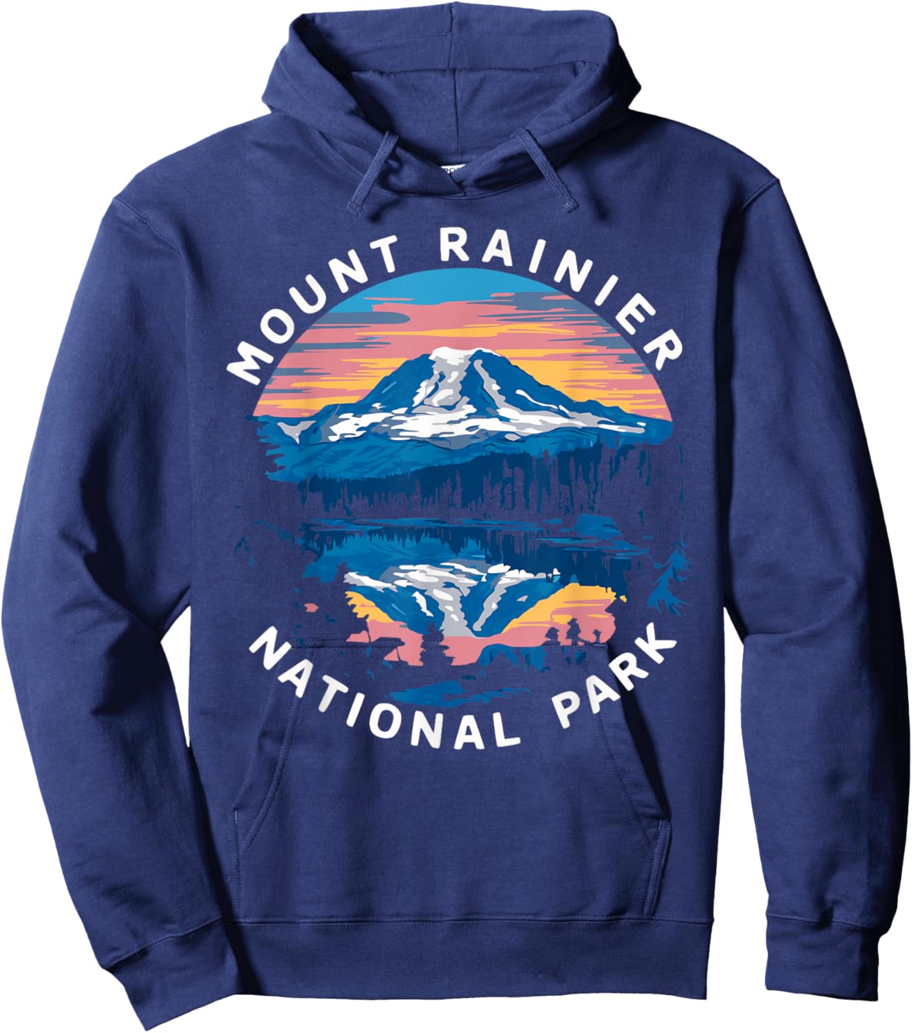 Mount Rainier Hiking Road Trip Seattle Hoodie - Hoodie | Navy