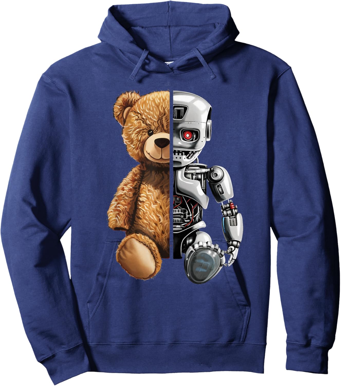 Robotics Animal Lover Teddy Robot Bear Robots Art Hoodie - Hoodie | Navy