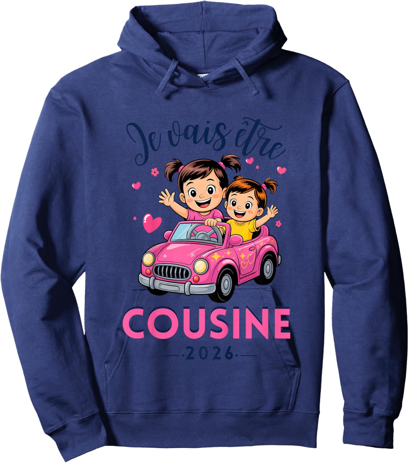 Child Future Cousin 2026 Announcement Pregnancy, Soon Cousine Hoodie - Hoodie | Navy