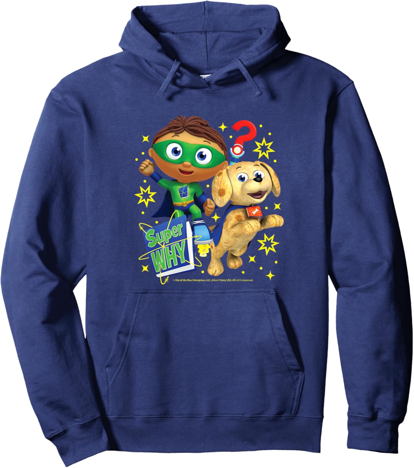 Kids Super Why - Whyatt Puppy Hoodie - Hoodie | Navy