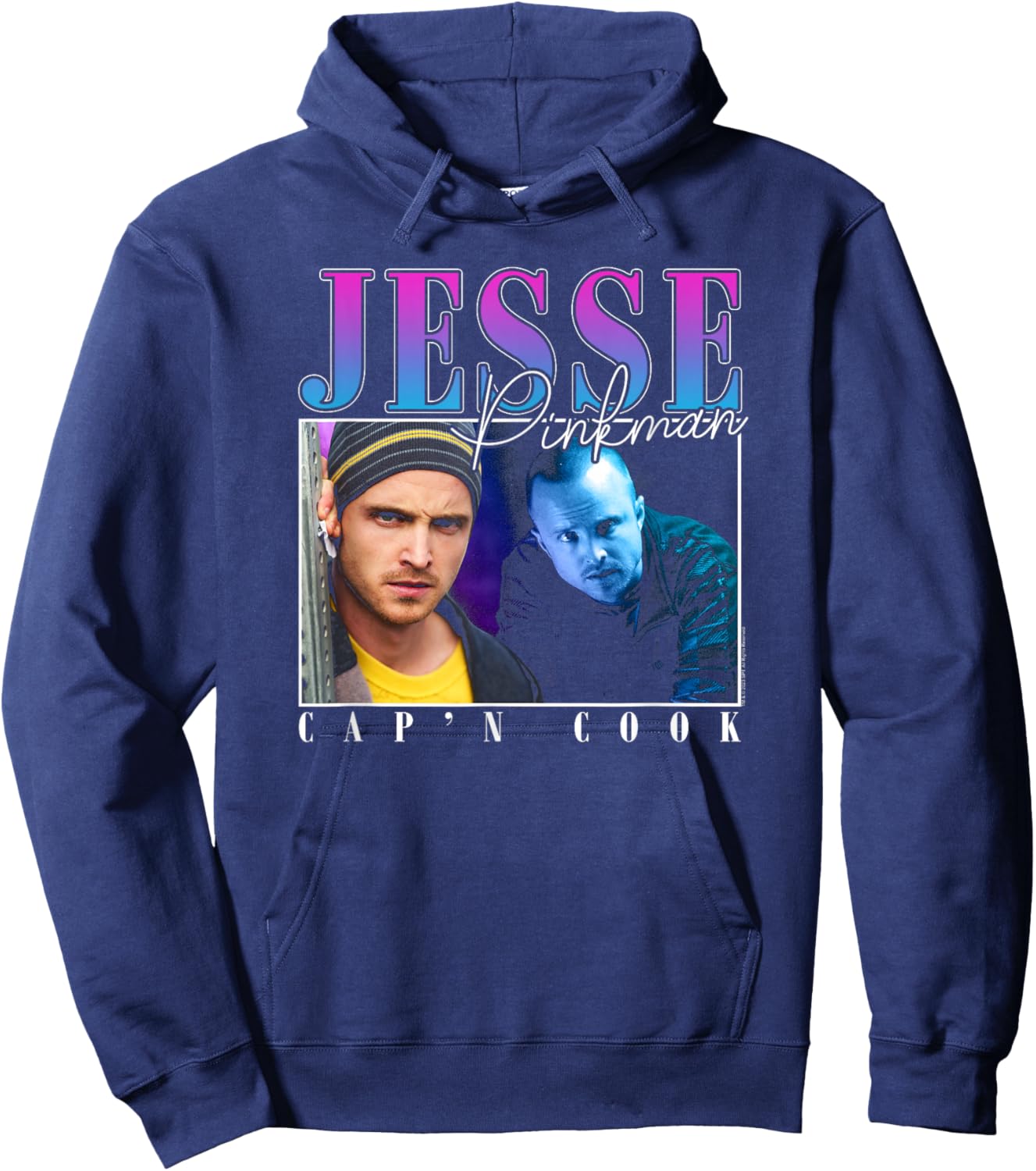 Breaking Bad Jesse Cap'n Cook 90's Throwback TV Show Hoodie - Hoodie | Navy