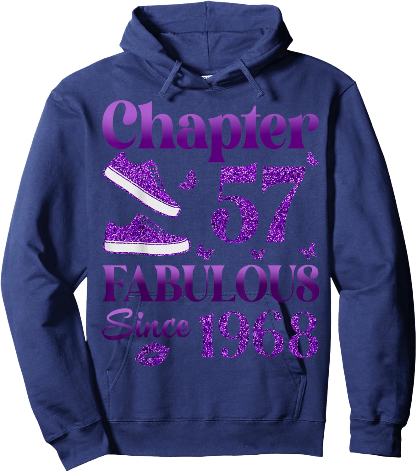 Chapter 57 Fabulous Since 1968 57Th Birthday Gift Hoodie - Hoodie | Navy