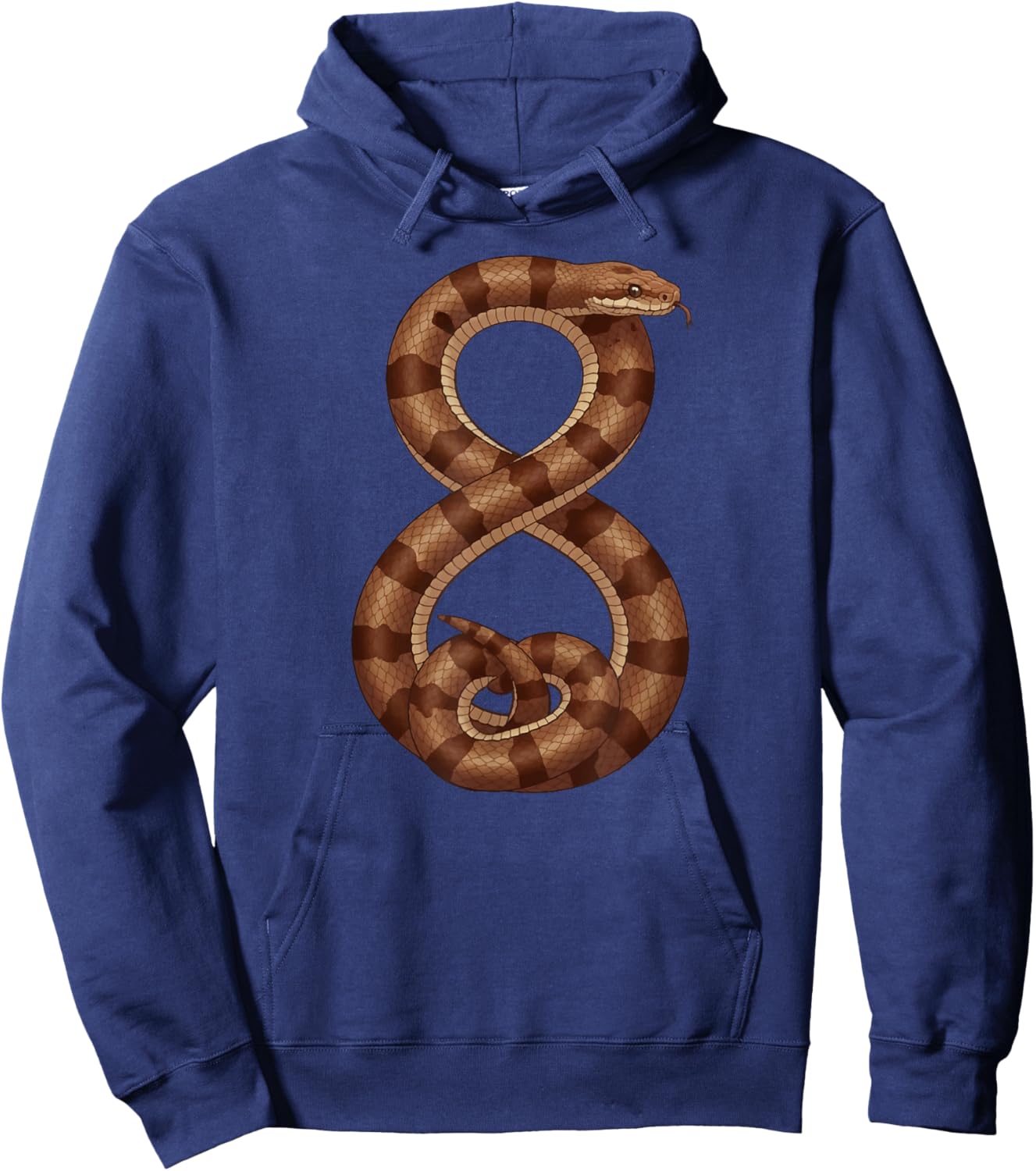 8th Snake Birthday Party Eight Year Old Snake Lover Birthday Hoodie - Hoodie | Navy
