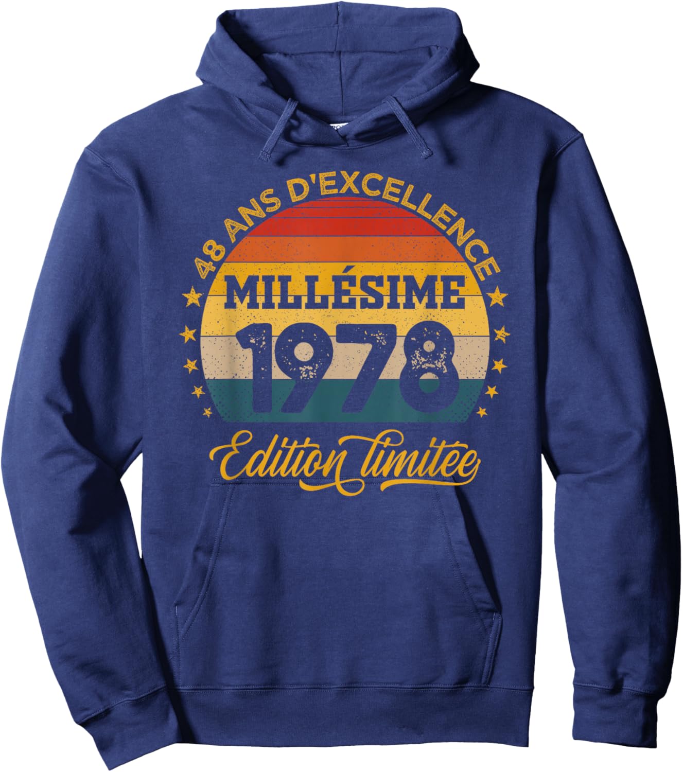 48 Years Anniversary Man Vintage 1978 Made in 1978 Hoodie - Hoodie | Navy