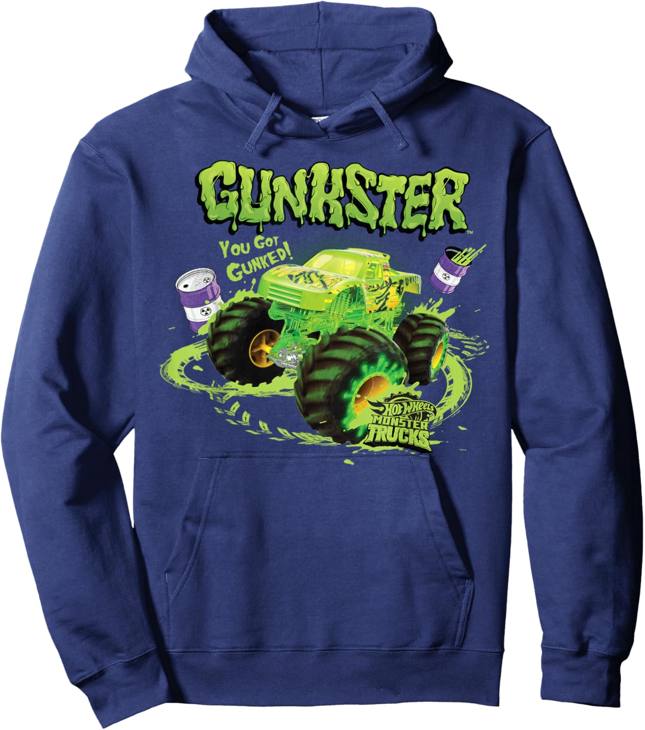 Hot Wheels Monster Trucks - Gunkster Hoodie - Hoodie | Navy