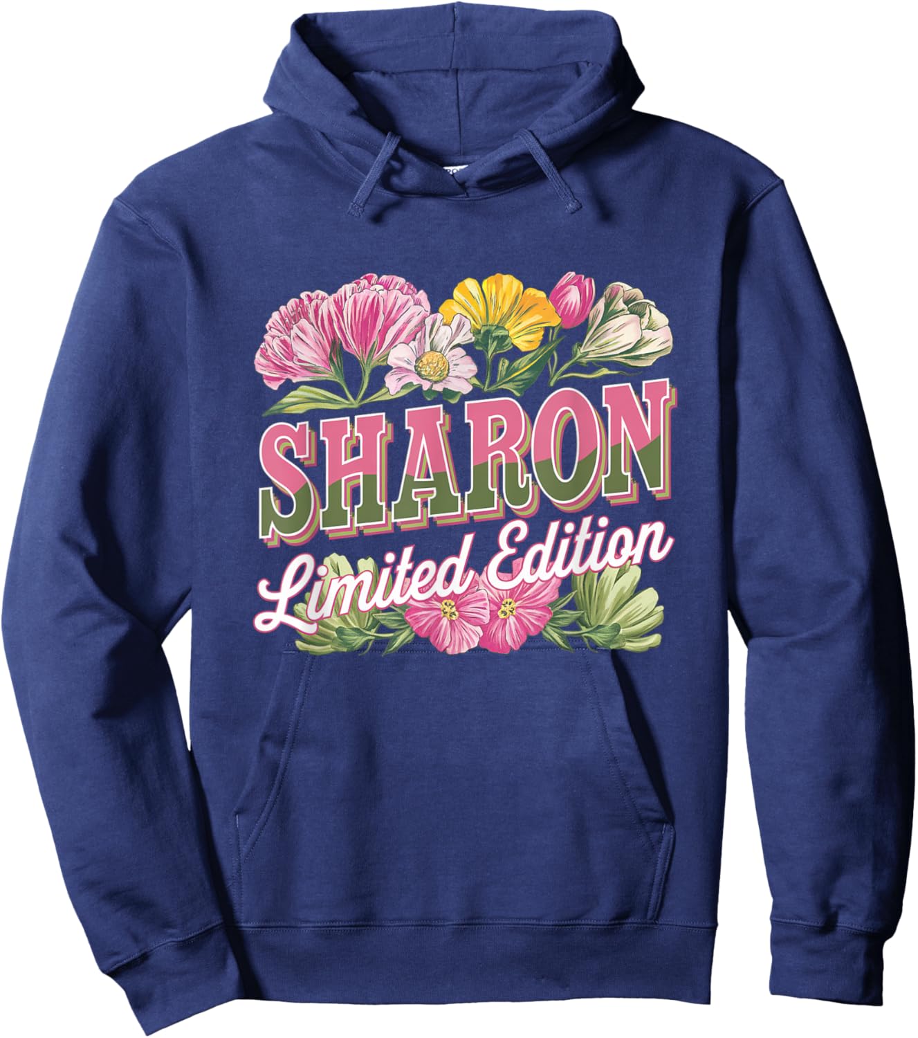 Sharon Limited Edition Vintage Custom Name Wife Grandma Hoodie - Hoodie | Navy