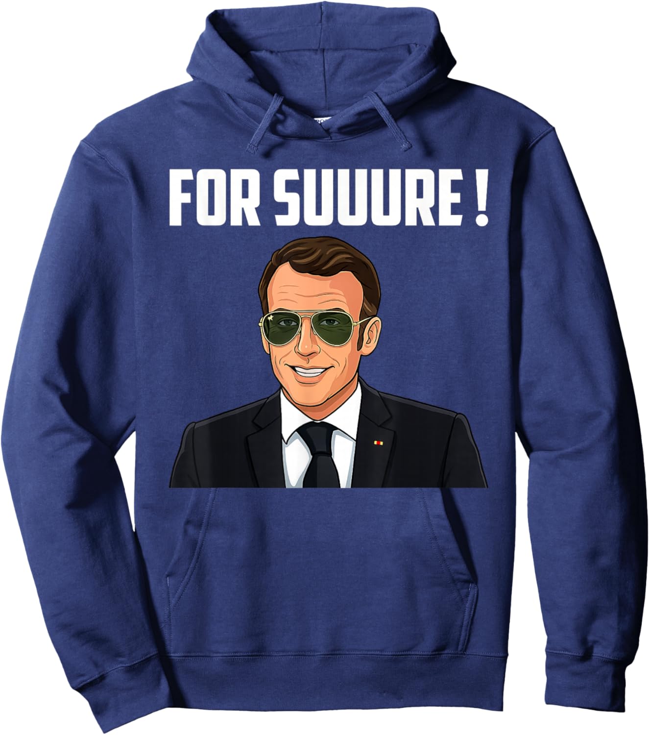 Macron Mode: Enabled, Macron C'est Sure Hoodie - Hoodie | Navy