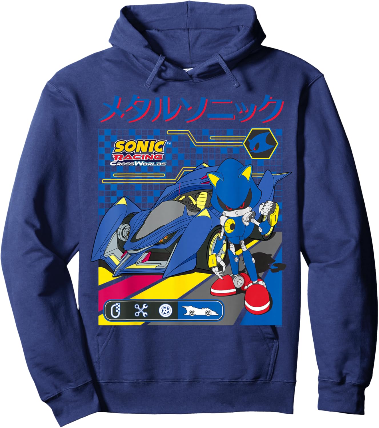 Sonic Racing CrossWorlds - Pedal to The Metal Sonic Hoodie - Hoodie | Navy