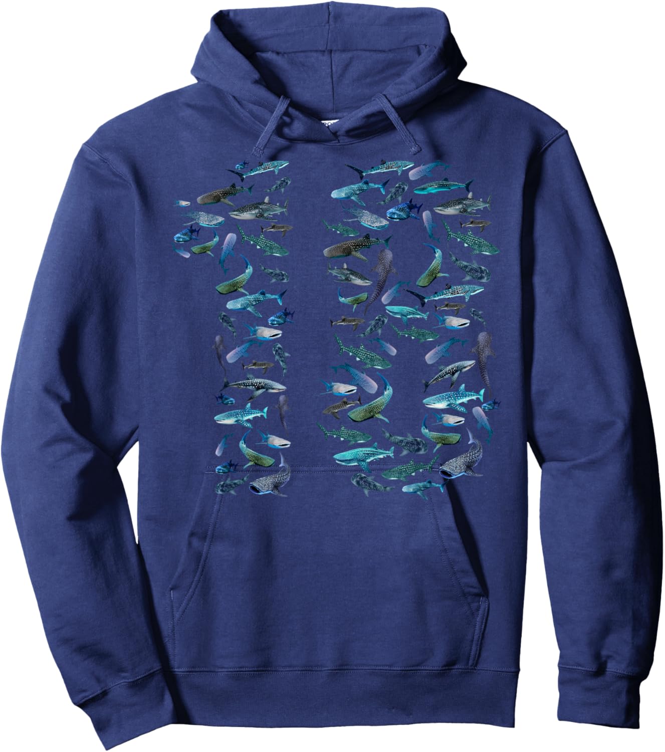 18th Birthday Boy & Girl Eighteen-Year-Old Fish Whale Shark Hoodie - Hoodie | Navy