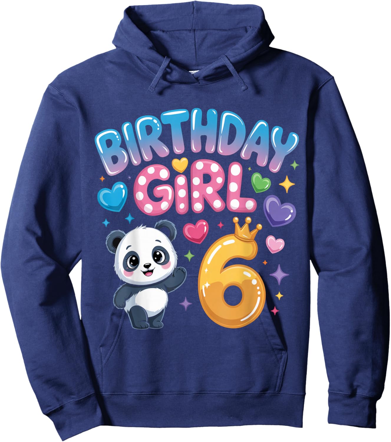 It's My Birthday Panda Hoodie - Hoodie | Navy