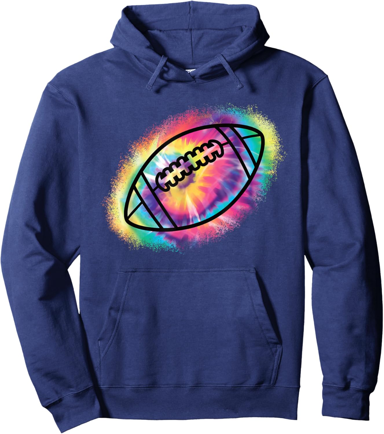 American Football Colorful Football Player Men Women Kids Hoodie - Hoodie | Navy