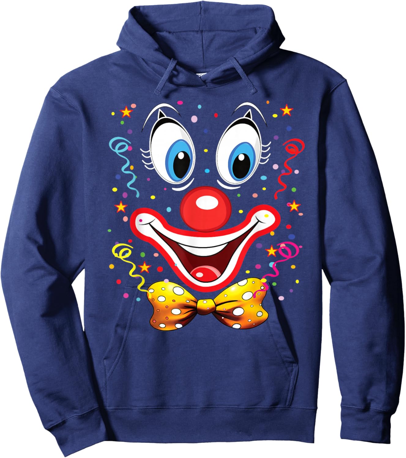Clown Carnival Costume Clown Costume Clown Fancy Dress Confetti Hoodie - Hoodie | Navy