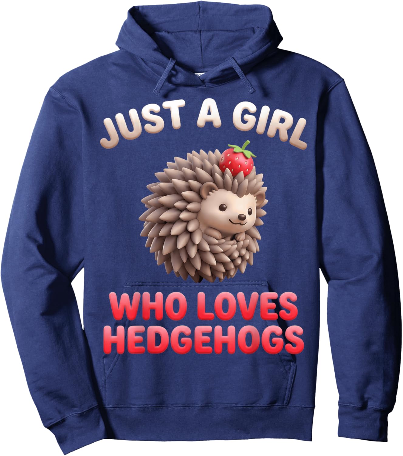 Just A Girl Who Loves Hedgehogs Women Mom Sister Forest Hoodie - Hoodie | Navy