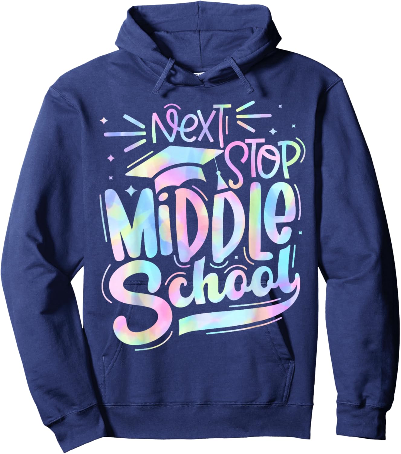 Next Stop Middle School Elementary School Graduation 2024 Hoodie - Hoodie | Navy
