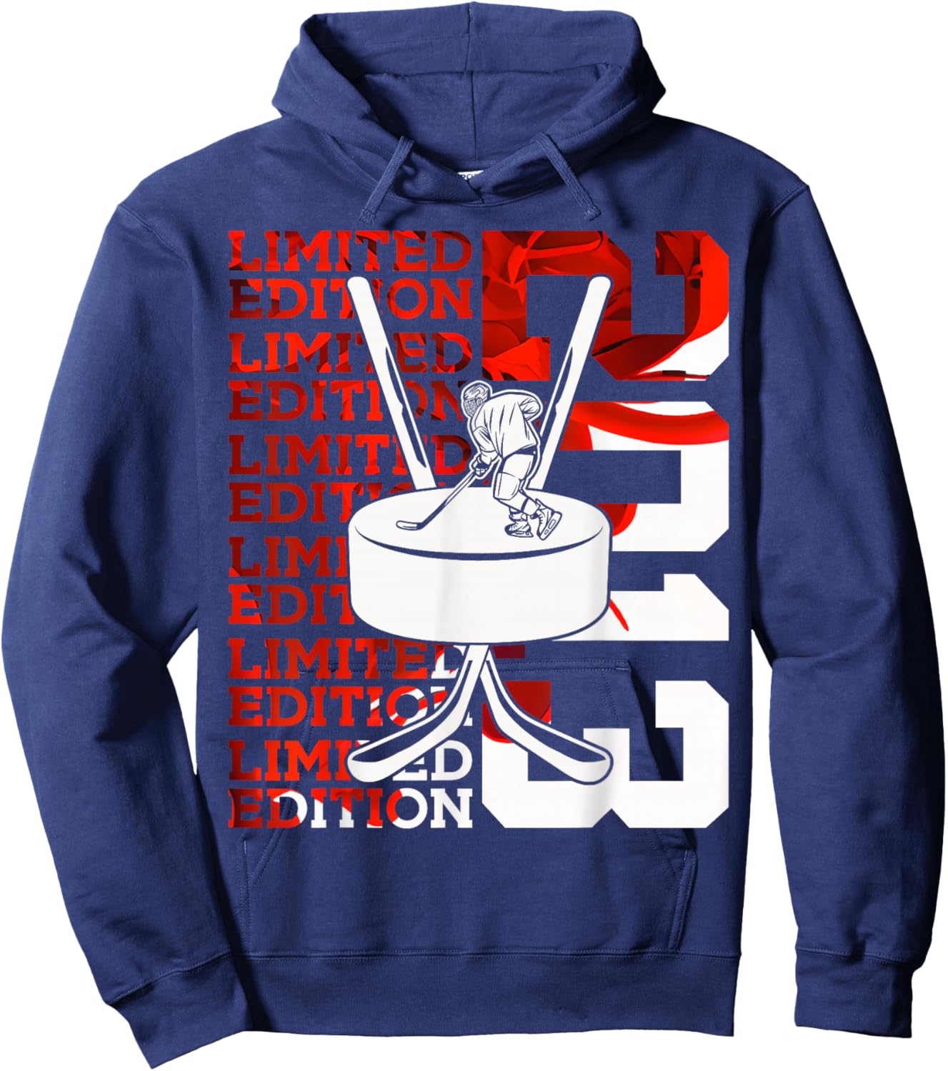 Limited Edition 2013 ICE Hockey 13TH Birthday Hoodie - Hoodie | Navy