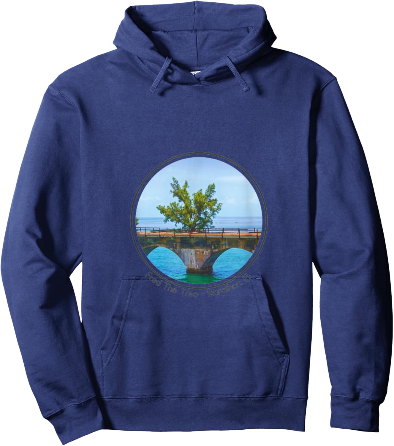 Fred the Tree 7 mile bridge marathon Hoodie - Hoodie | Navy