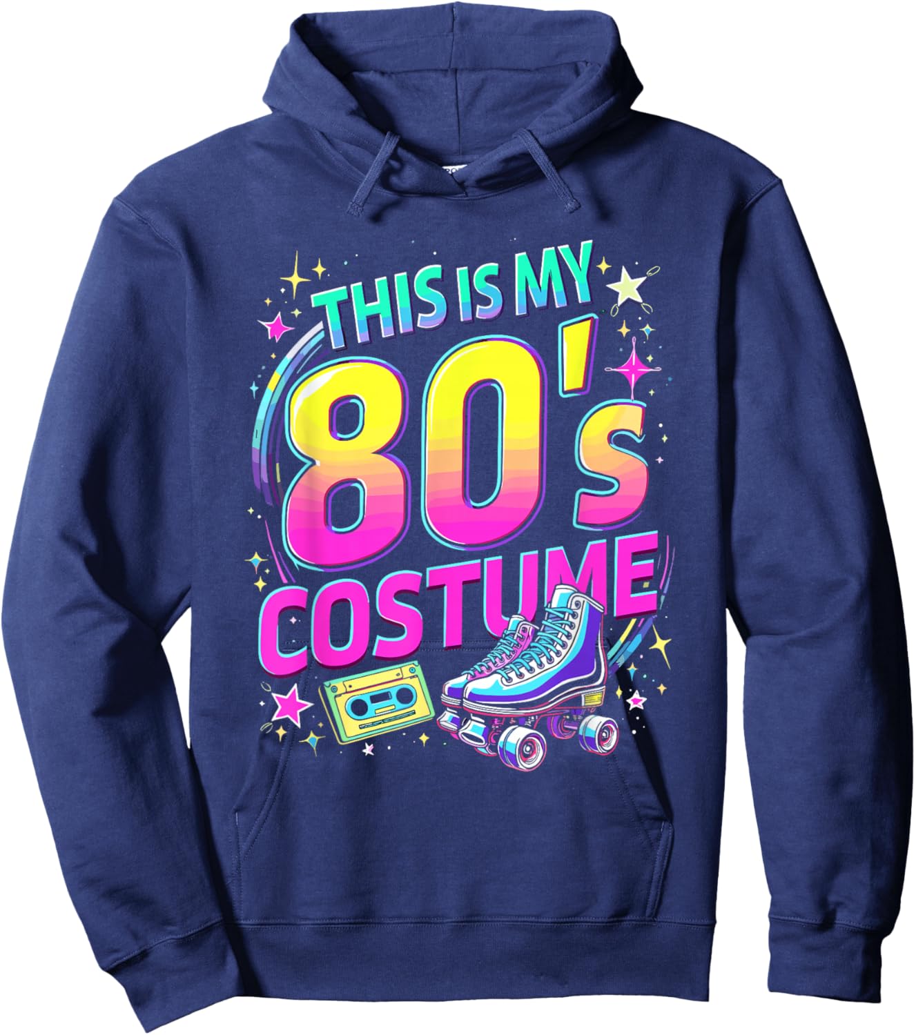This Is My 80s Costume | Women & Men, 1980s Outfit | 80's Hoodie - Hoodie | Navy
