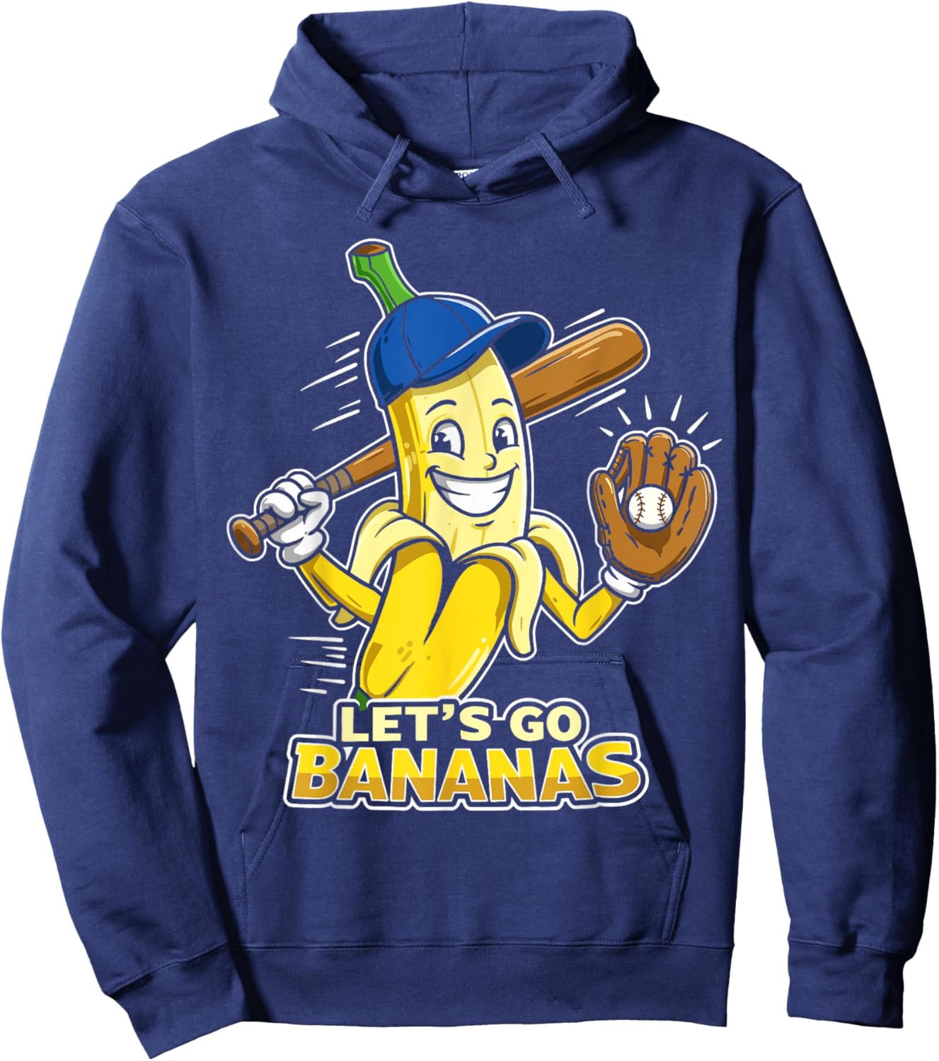 Funny Banana Shirts Gift Fruit Lovers Boys Lets Go Bananas Hoodie - Hoodie | Navy