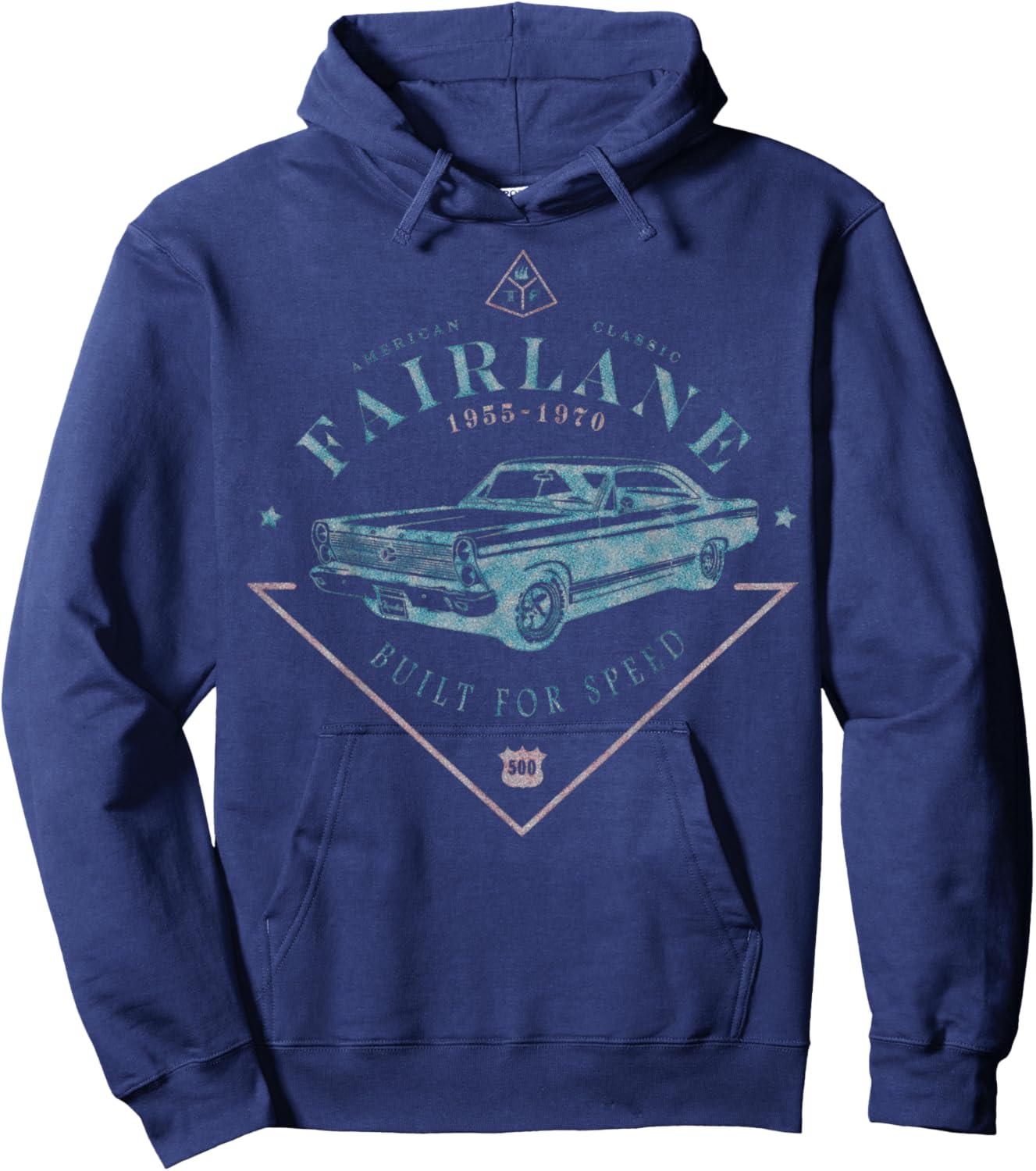 1955 56 57 58 59 60 61 62 63 64 65 66 67 68 69 70 Fairlane Hoodie - Hoodie | Navy