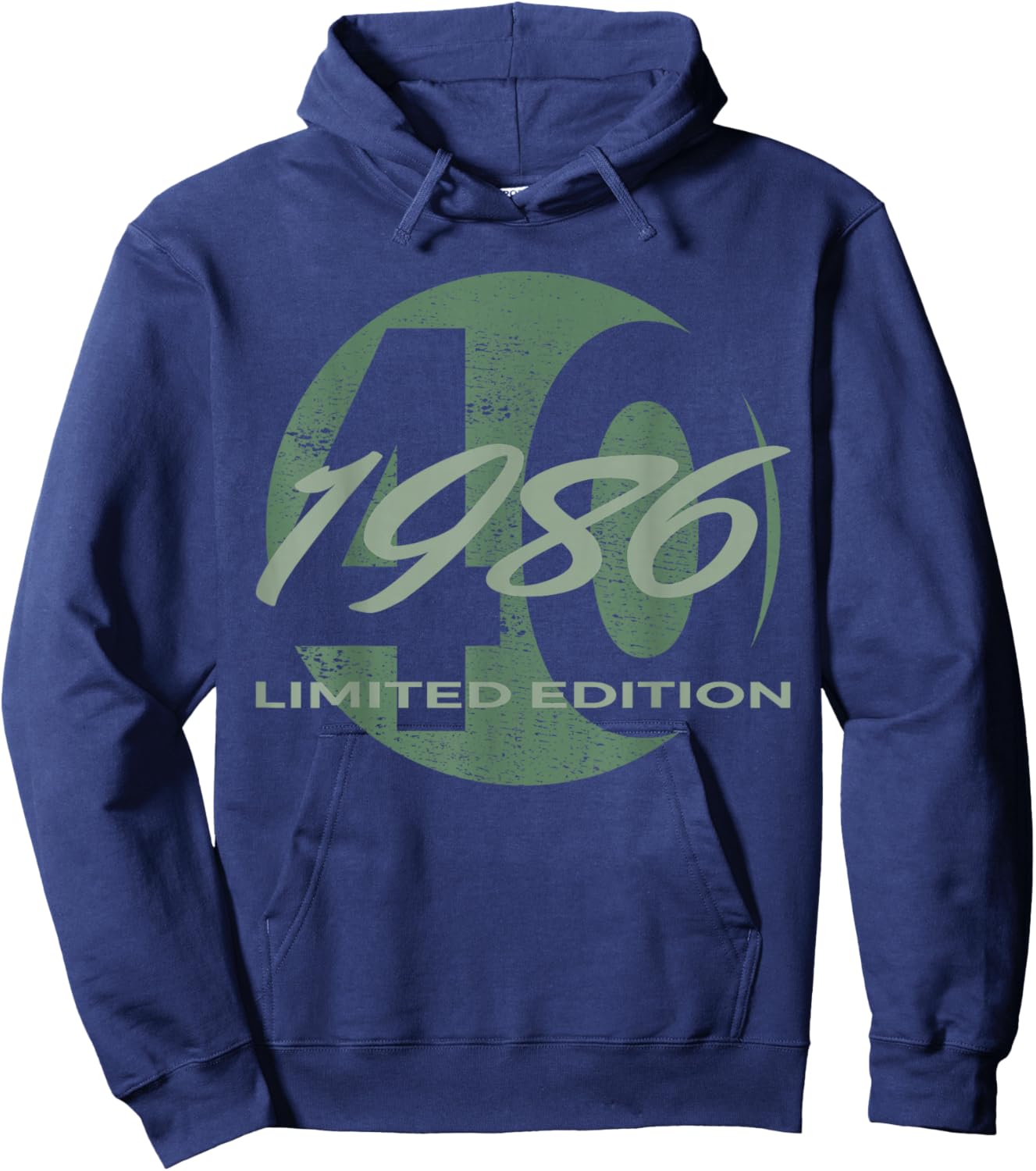 40th Birthday Man Woman 40 Years 1986 Funny Gift Hoodie - Hoodie | Navy