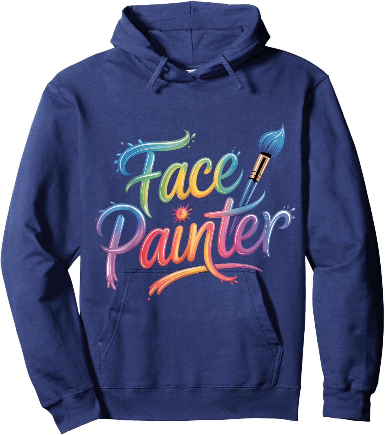 Face Painter Face Paint Face Painting Makeup Artist Hoodie - Hoodie | Navy