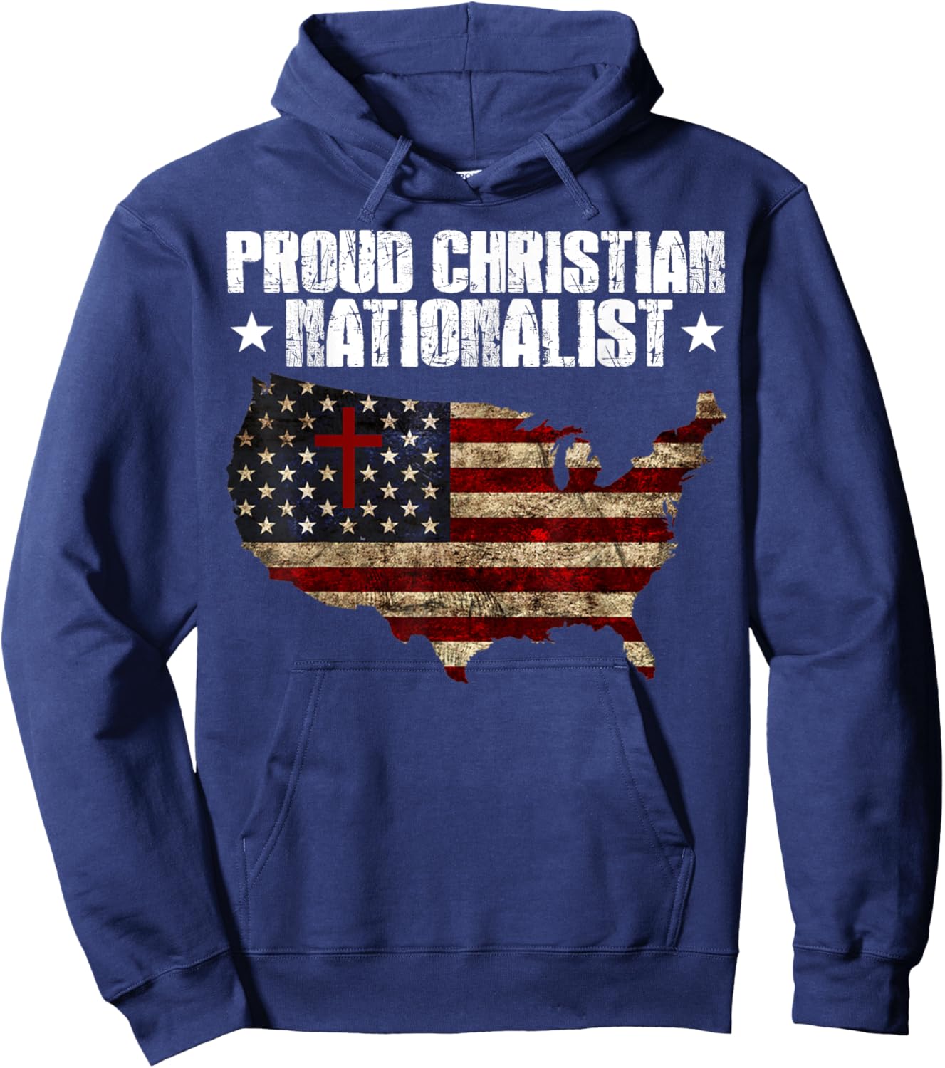 Proud Christian Nationalist Hoodie - Hoodie | Navy