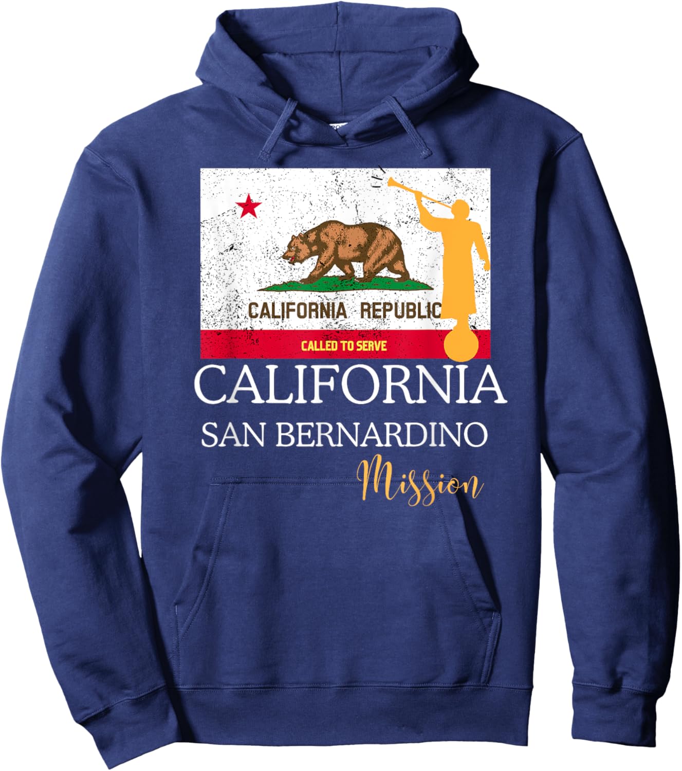 California San Bernardino Mormon LDS Mission Missionary Hoodie - Hoodie | Navy
