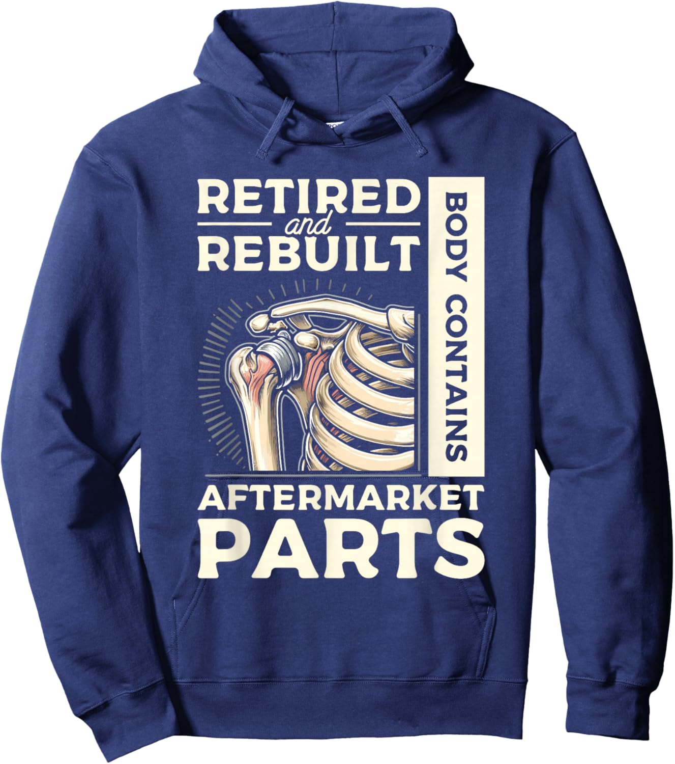Retired And Rebuilt Body Contains Aftermarket Parts Joint Hoodie - Hoodie | Navy