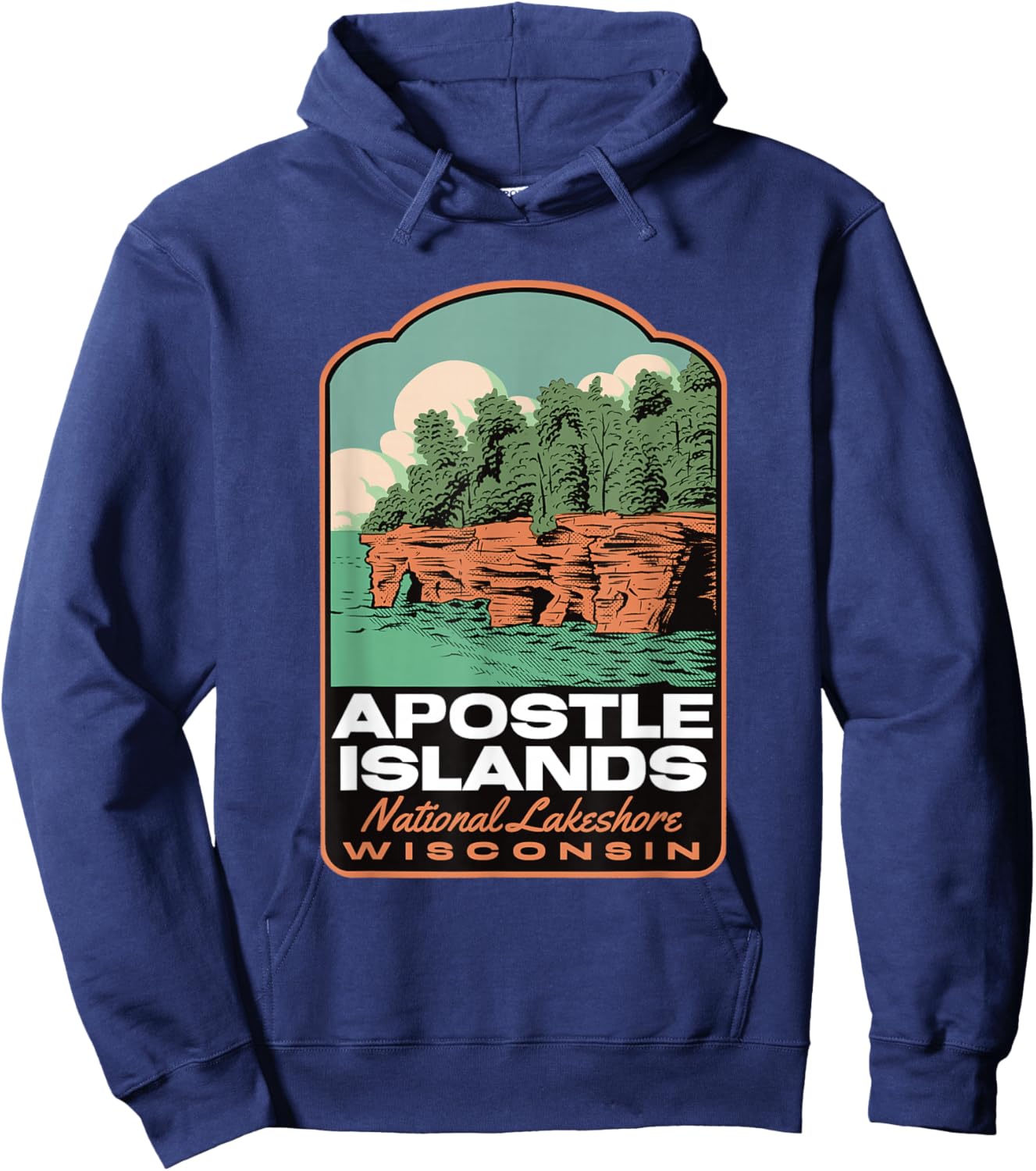 Apostle Islands Wisconsin Hoodie - Hoodie | Navy