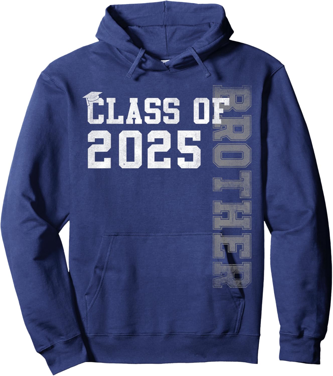 Brother Senior 2025 Proud Brother Of A Class Of 2025 Hoodie - Hoodie | Navy