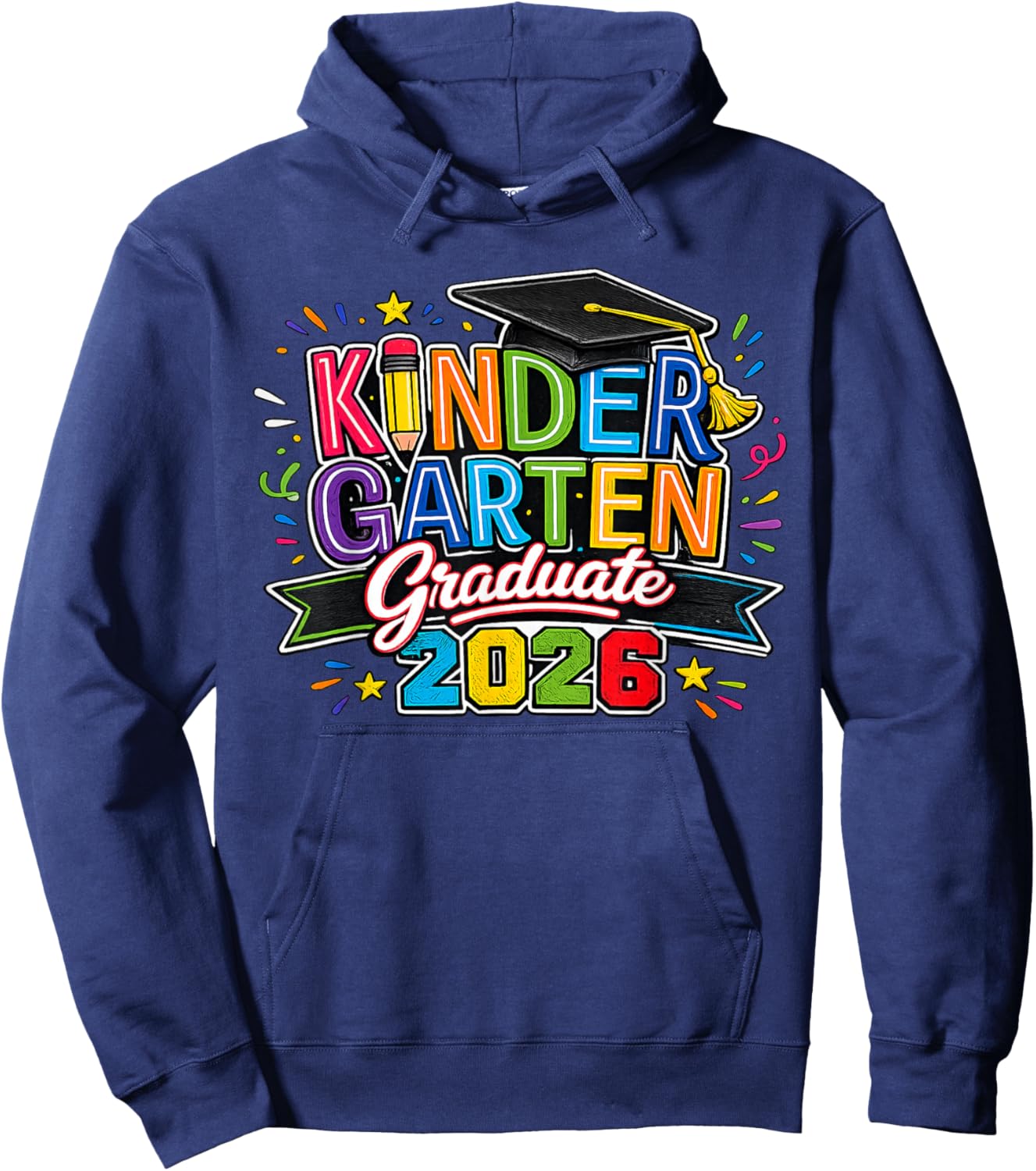 Kindergarten Graduate 2026 Preschool Graduation Kid Girl Boy Hoodie - Hoodie | Navy