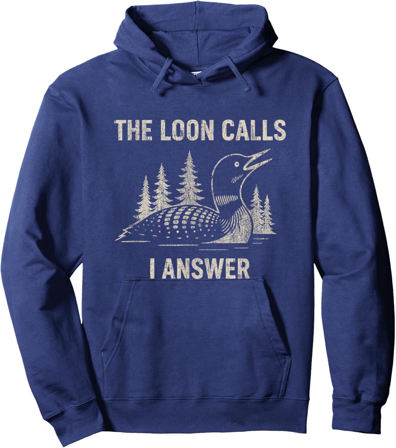 The Loon Calls I Answer Bird Watching Hoodie - Hoodie | Navy