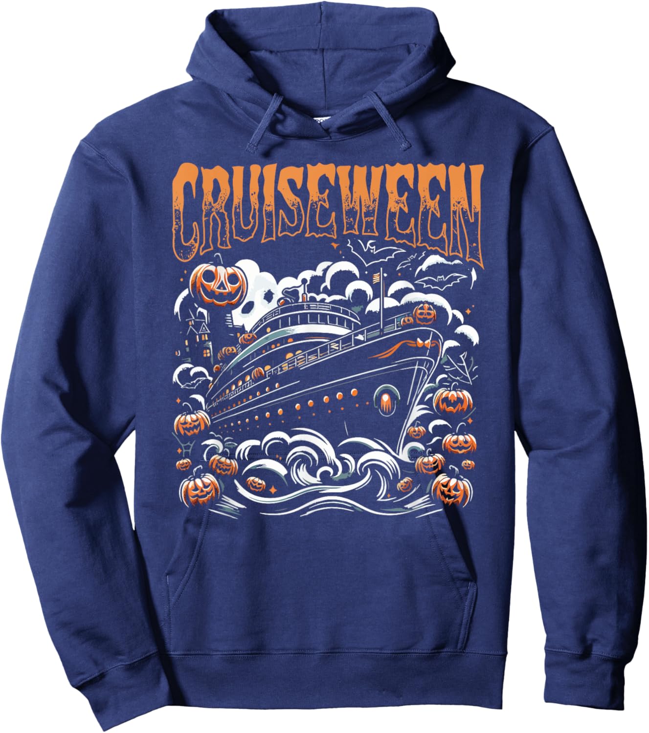 Cruising Designs By MCG.Co Cruiseween Black -Adults & Kids Halloween Hoodie - Hoodie | Navy
