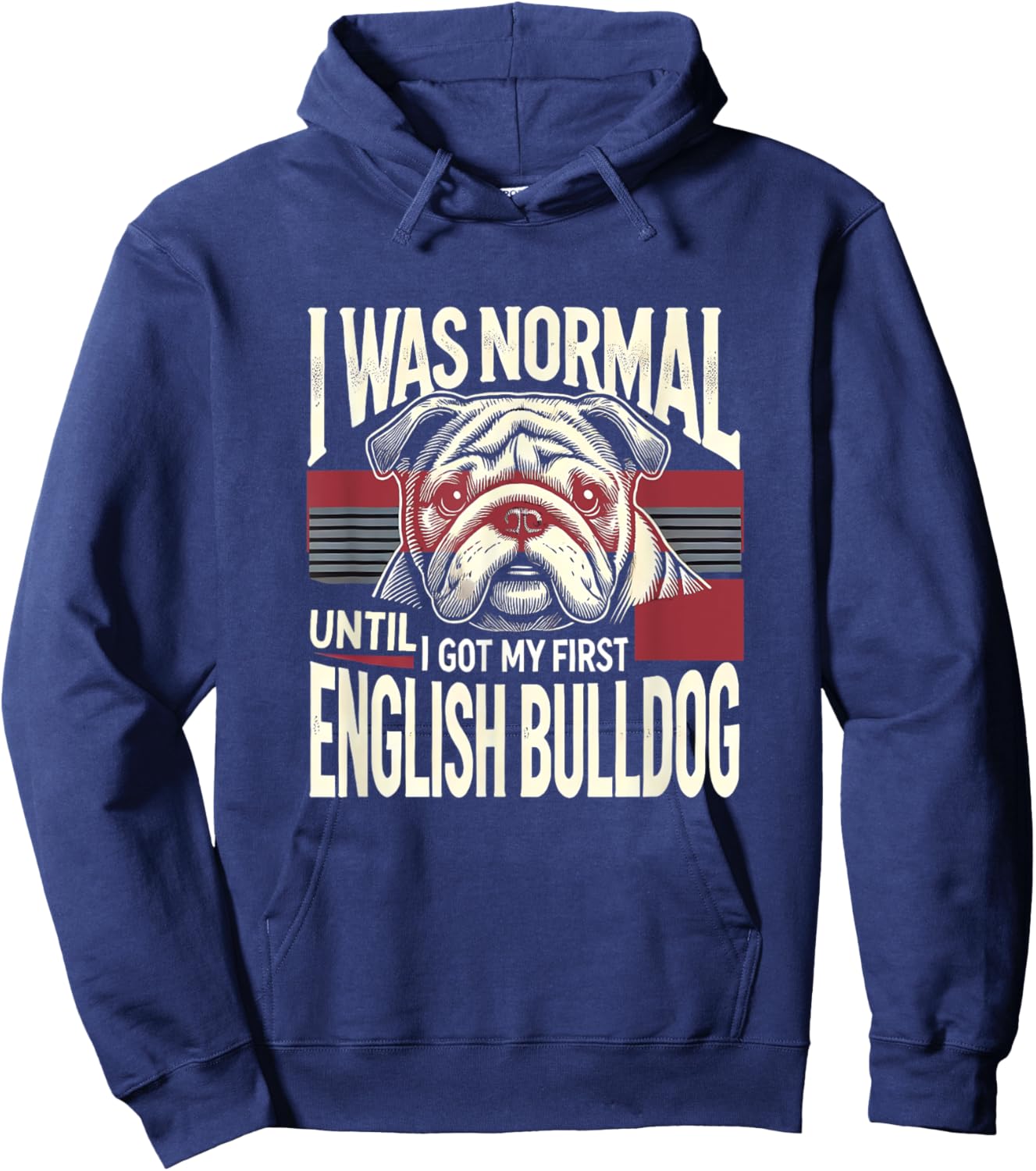 English Bulldog Shirt English Bulldogs Lover English Bulldog Hoodie - Hoodie | Navy