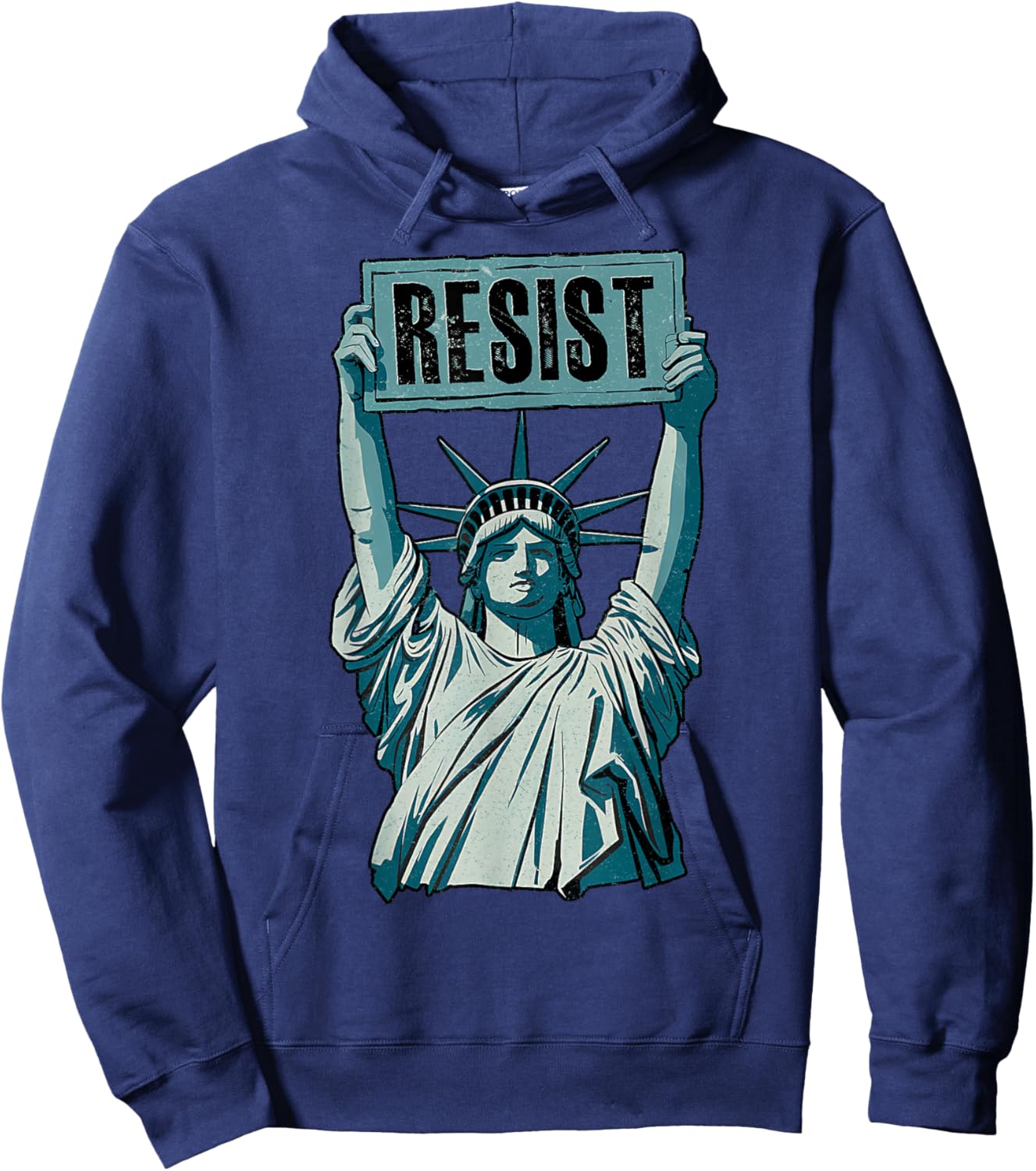 Anti-Trump Resist Not My President Hoodie - Hoodie | Navy