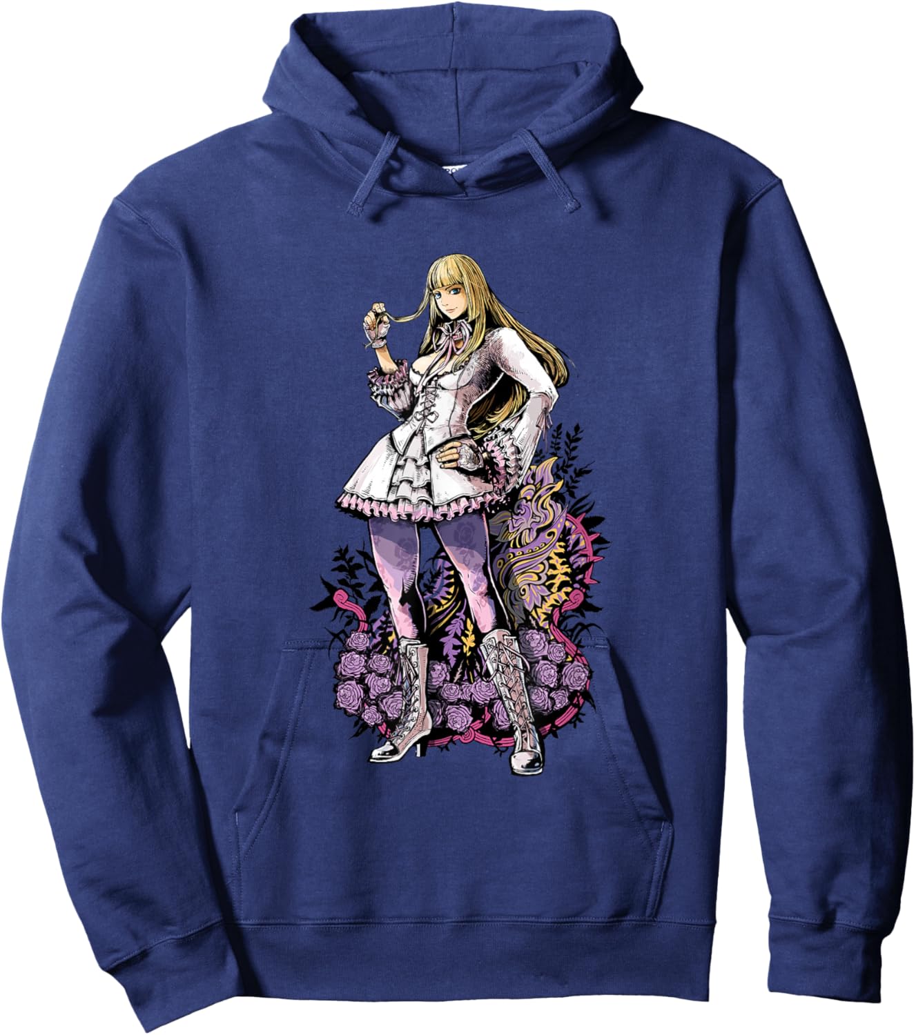 Bandai Namco Entertainment Inc. TEKKEN7 LILI 002 , Small, Black Hoodie - Hoodie | Navy