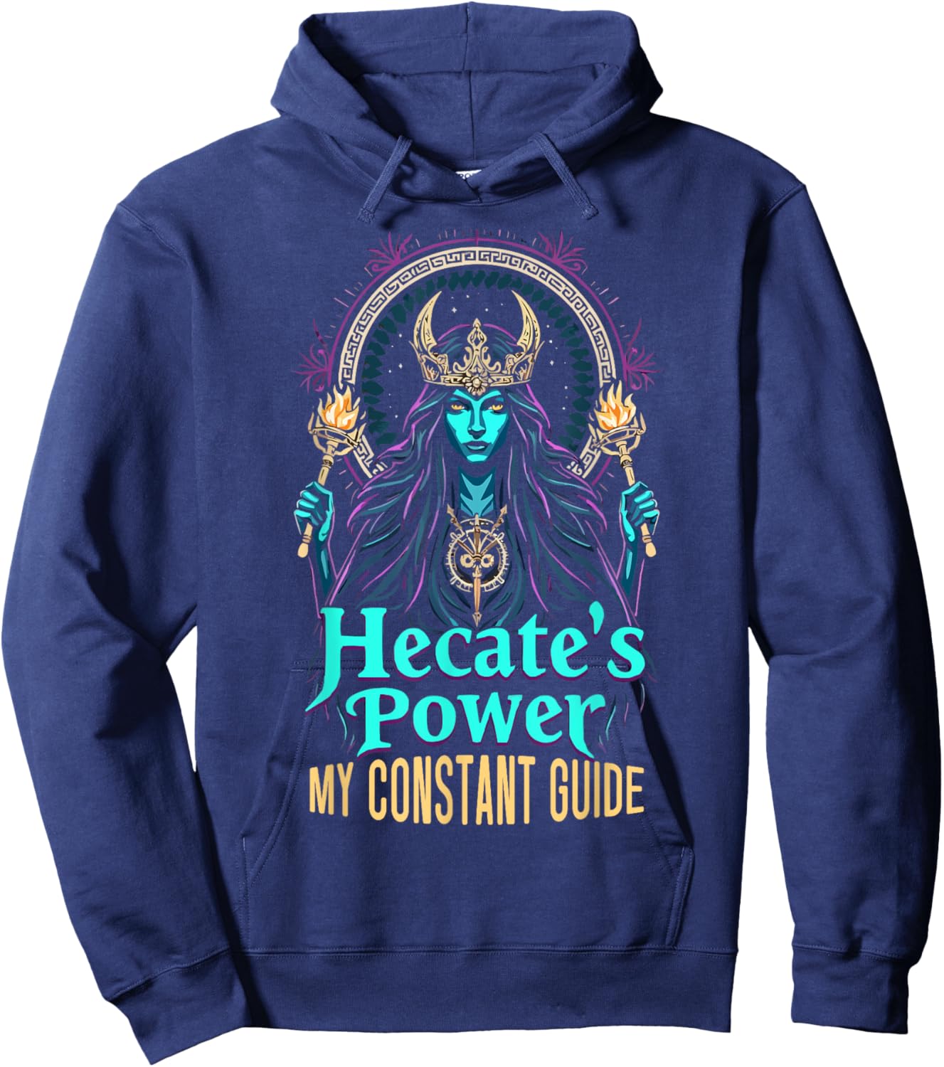 Hecate Moon Goddess Greek Goddess Greek Mythology Hoodie - Hoodie | Navy