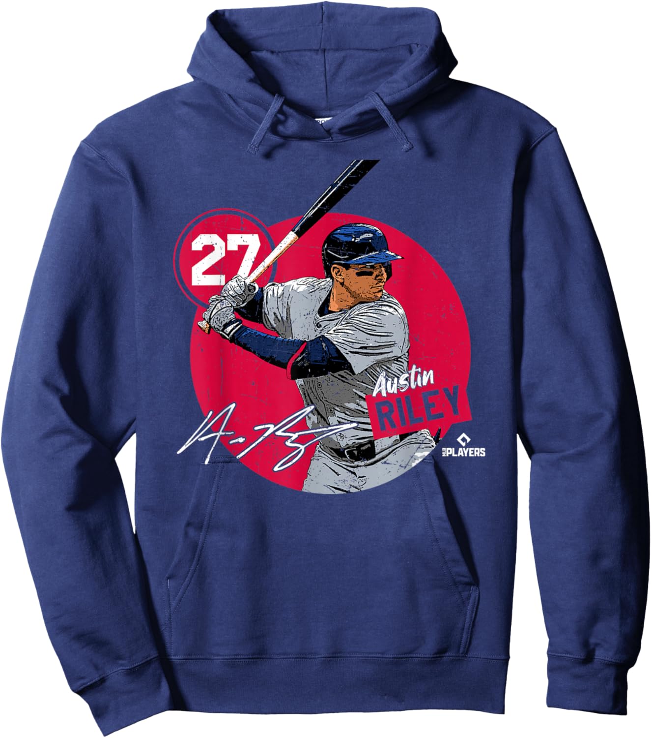 Austin Riley | Atlanta Baseball MLB Players | MLBRIL4047 Hoodie - Hoodie | Navy