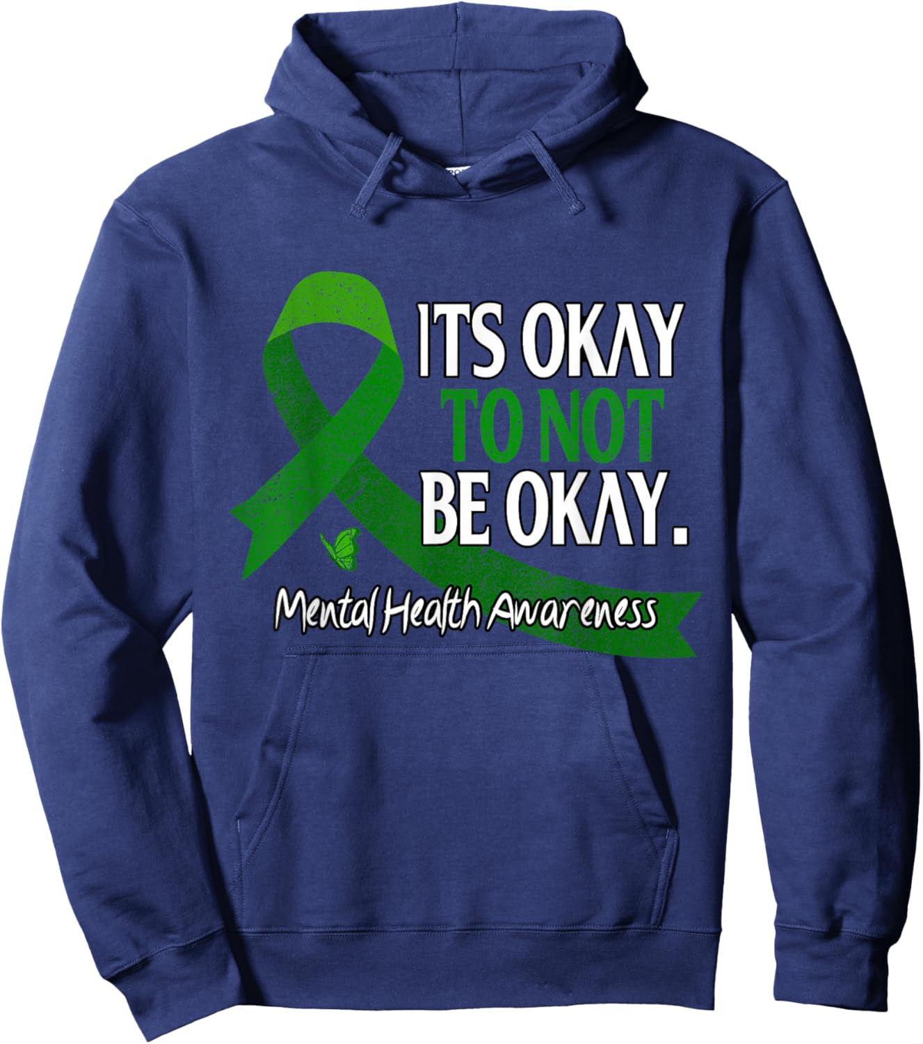 It's Okay to Not Be Okay Mental Health Awareness Hoodie - Hoodie | Navy