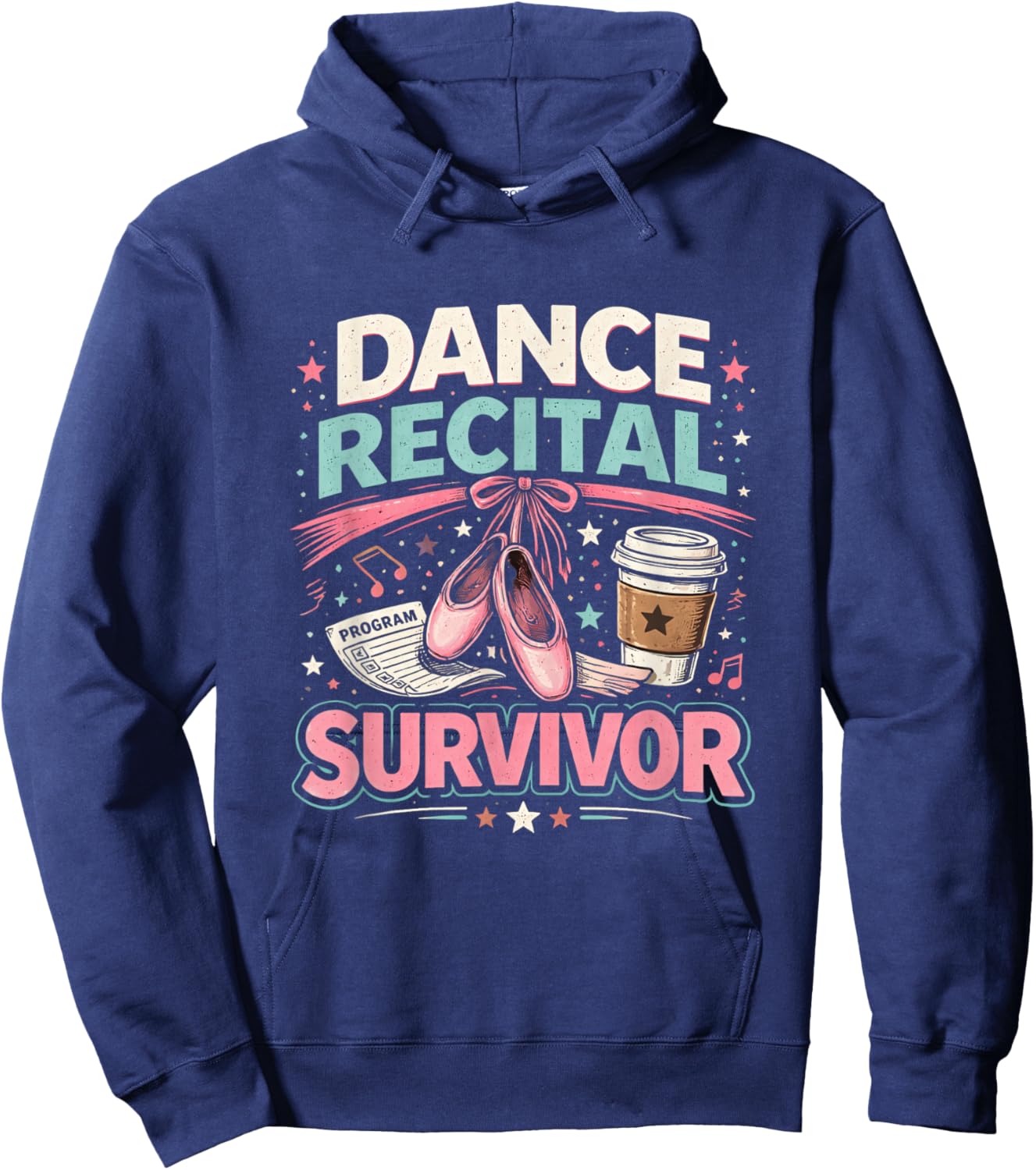 Dance Recital Survival Backstage Dad Dance Parents Humor Hoodie - Hoodie | Navy