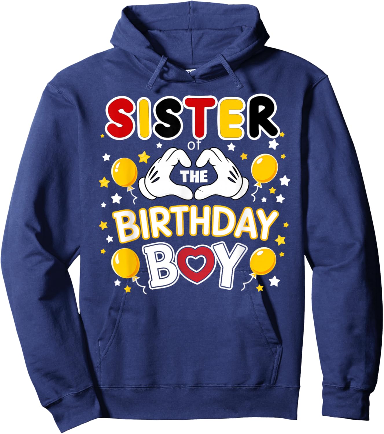 Sister of The Birthday Boy Shirt Matching Dad Son Family Hoodie - Hoodie | Navy