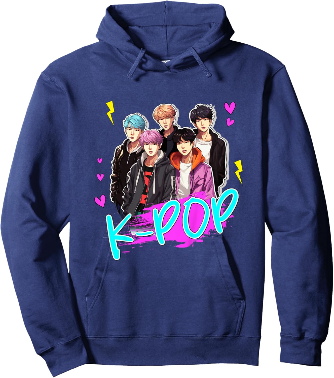 K Pop Boy Band Hoodie - Hoodie | Navy