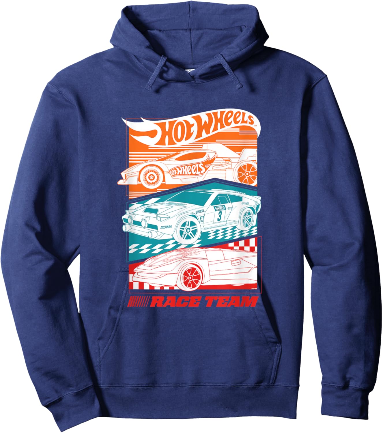 Hot Wheels Race to Win Full Throttle Hoodie - Hoodie | Navy